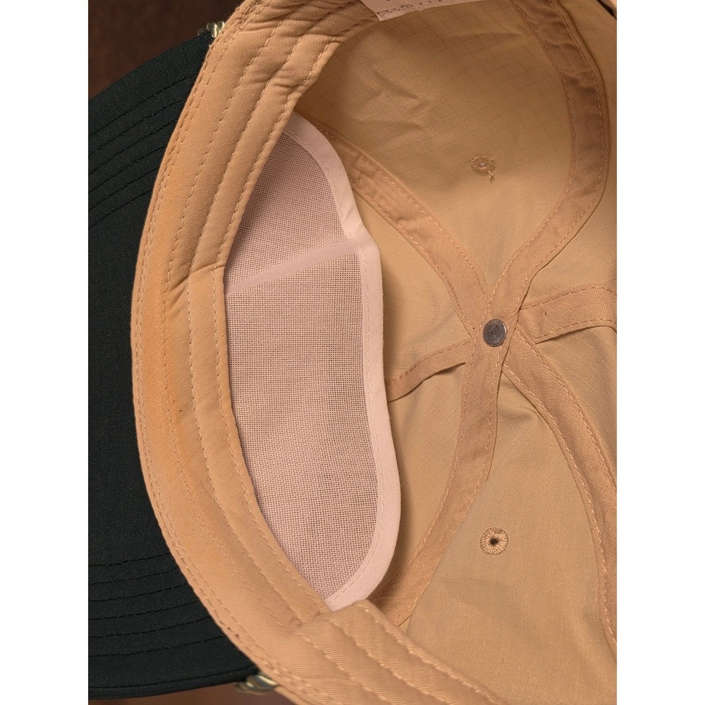 Peanuts Snoopy Camping Ripstop Snapback Hat Tan Green Its All Good In The Woods - Picture 8 of 8